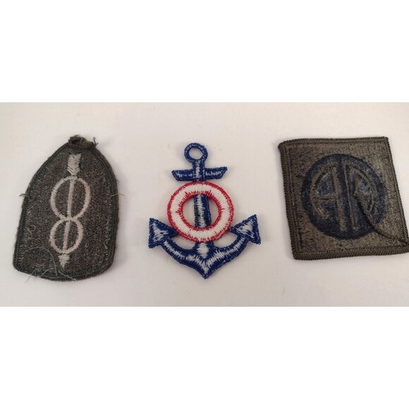 Vtg Military Embroidered Patches Set Of 3 Vietnam 82nd Airborne Nautical Anchor - Picture 5 of 7
